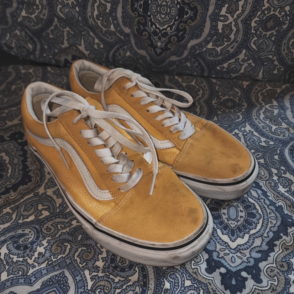 Yellow VANS womens size 8
